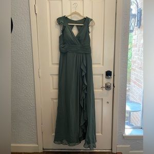 Eucalyptus Green Azazie Bridesmaid Dress